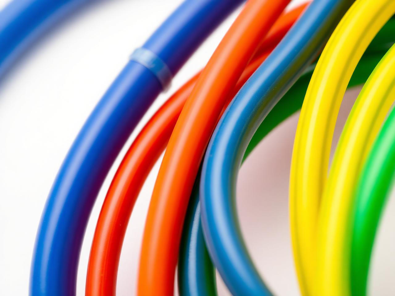 Colorful coiled PU pneumatic tubes